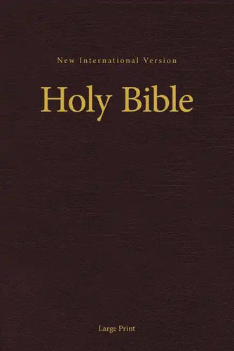 NIV, Pew and Worship Bible, Large Print, Hardcover, Burgundy - Hardcover