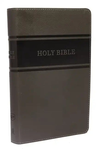 KJV, Deluxe Gift Bible, Imitation Leather, Gray, Red Letter Edition - Imitation Leather