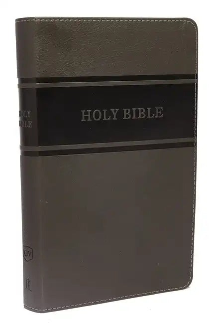 KJV, Deluxe Gift Bible, Imitation Leather, Gray, Red Letter Edition - Imitation Leather