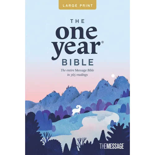 The One Year Bible the Message, Large Print Thinline Edition (Softcover) - Paperback