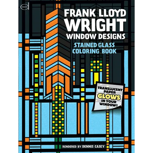 Stained Glass Window Designs of Frank Lloyd Wright - Paperback