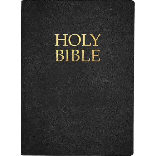 Kjver Holy Bible, Large Print, Black Genuine Leather, Thumb Index: (King James Version Easy Read, Red Letter, Premium Cowhide) - Leather