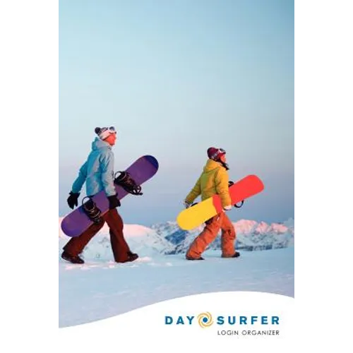 Day Surfer Login Organizer (Snowboarders at Sunrise) - Paperback