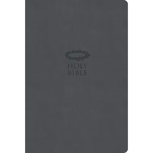 KJV Super Giant Print Reference Bible, Value Edition, Charcoal Leathertouch - Imitation Leather