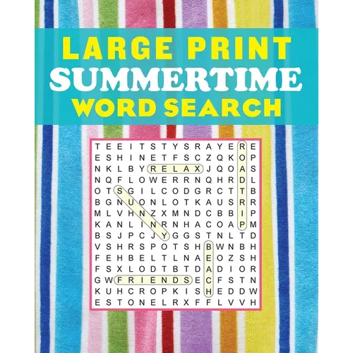 Large Print Summertime Word Search