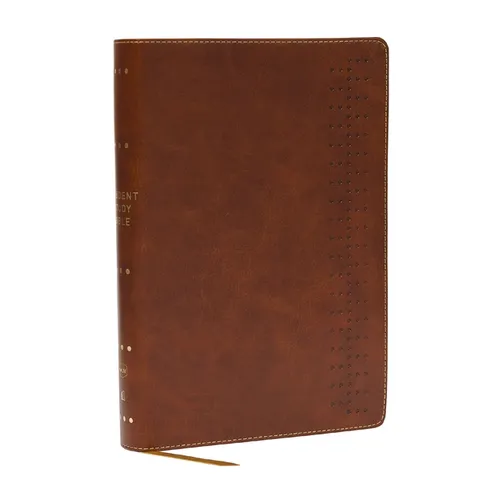 Student Study Bible: A Guide to Knowing and Living God's Word (Nkjv, Brown Leathersoft, Red Letter, Comfort Print) - Imitation Leather