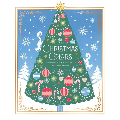 Christmas Colors: Hardcover Adult Coloring Book Featuring Thick, High-Quality Paper - Hardcover