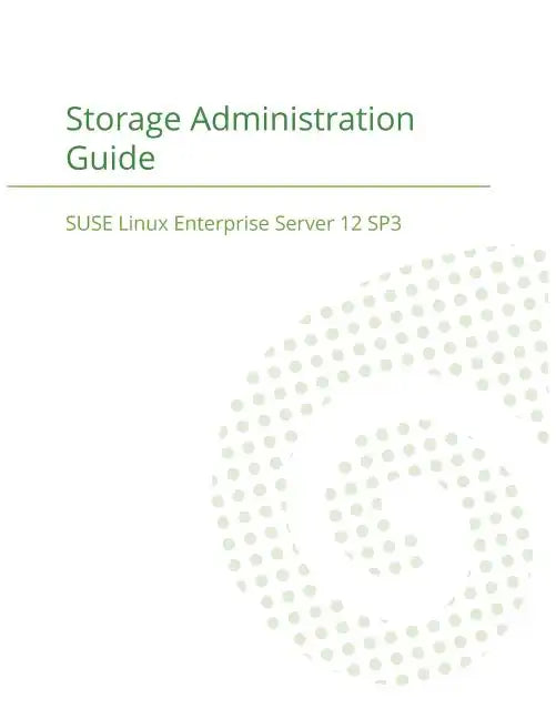 SUSE Linux Enterprise Server 12 - Storage Administration Guide - Paperback
