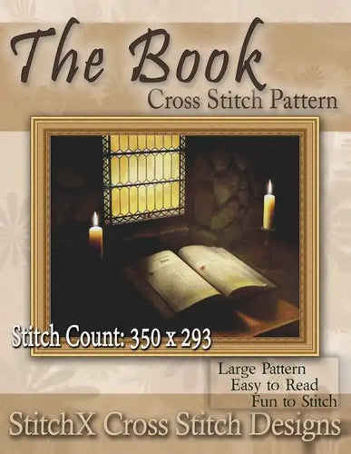 The Book Cross Stitch Pattern - Paperback