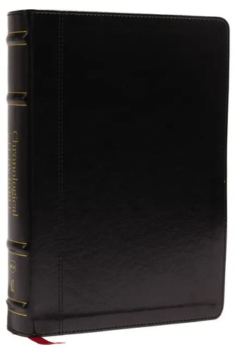 Nkjv, Chronological Study Bible, Leathersoft, Black, Comfort Print: Holy Bible, New King James Version - Imitation Leather