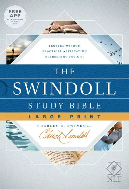 The Swindoll Study Bible NLT, Large Print - Hardcover