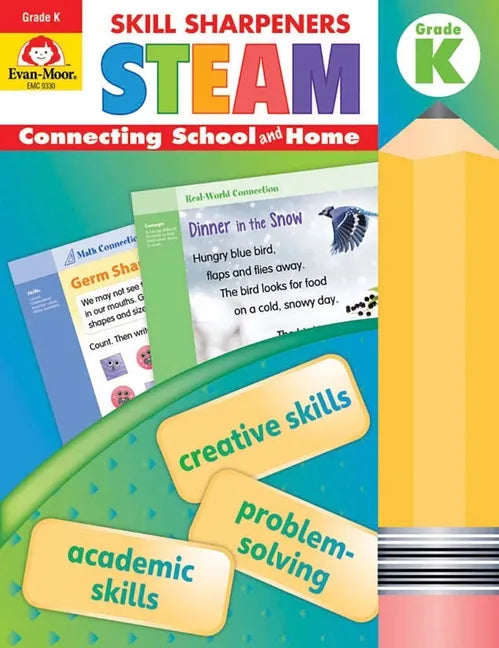 Skill Sharpeners: Steam, Kindergarten Workbook - Paperback