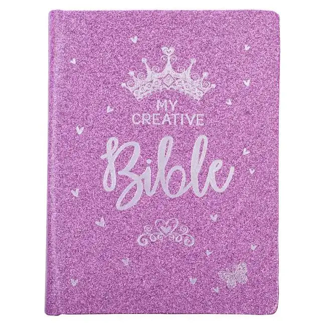 ESV My Creative Bible for Girls Faux Leather Hc, Purple Glitter - Hardcover