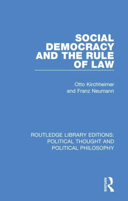 Social Democracy and the Rule of Law - Paperback
