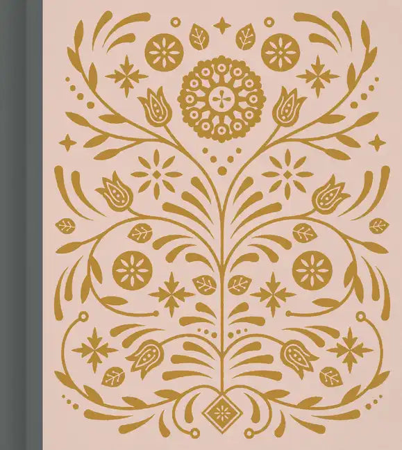 ESV Journaling Study Bible (Cloth Over Board, Blush/Ochre, Floral Design) - Hardcover