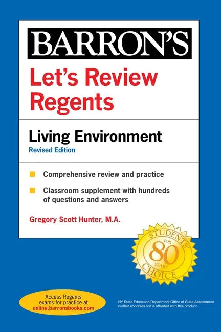 Let's Review Regents: Living Environment Revised Edition - Paperback