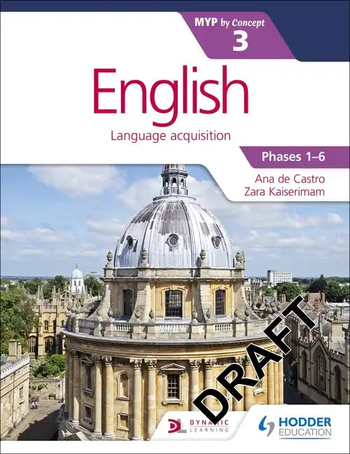 English for the IB MYP 3 (Capable-Proficient/Phases 3-4; 5-6): By Concept: Hodder Education Group - Paperback