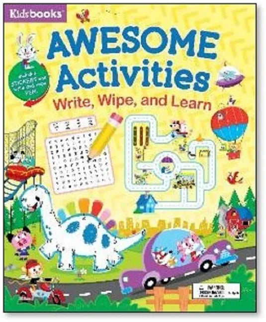 Awesome Activities: Write, Wipe, and Learn - Spiral