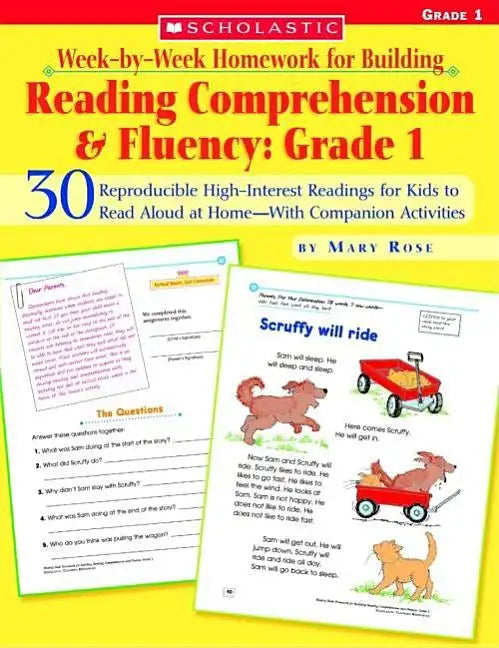 Week-By-Week Homework for Building Reading Comprehension & Fluency: Grade 1: 30 Reproducible High-Interest Readings for Kids to Read Aloud at Home--Wi - Paperback