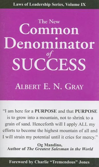 The New Common Denominator of Success - Paperback