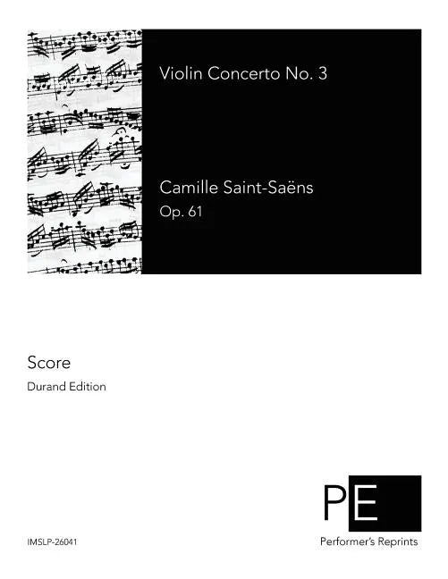 Violin Concerto No. 3 - Paperback