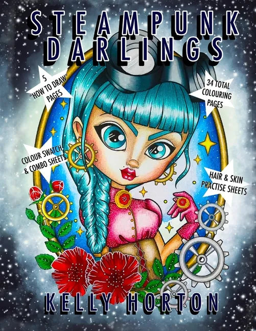 SteamPunk Darlings: An adult colouring book from the World of the Little Darlings - Paperback