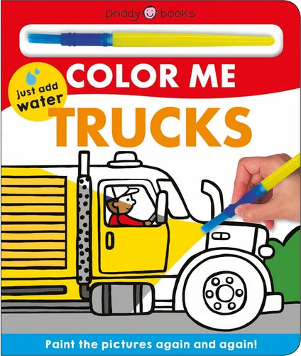 Color Me: Trucks: Paint the Pictures Again and Again! - Board Book