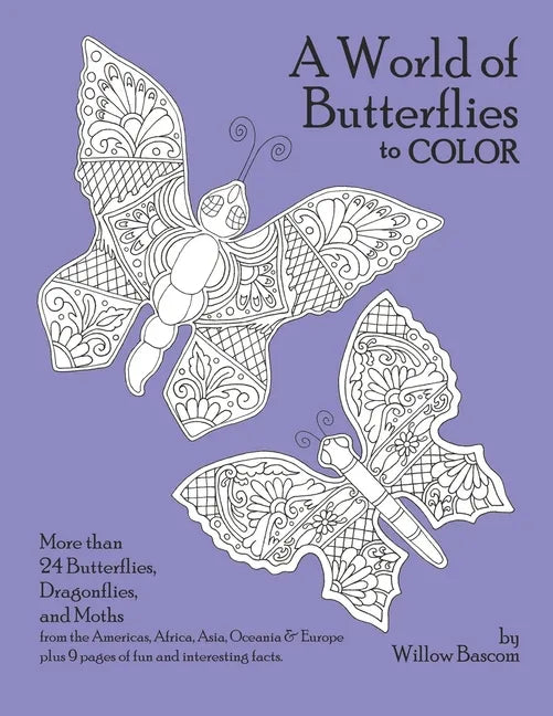 A World of Butterflies: to color - Paperback