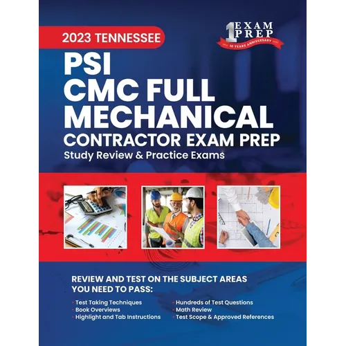 2023 Tennessee PSI CMC Full Mechanical: 2023 Study Review & Practice Exams - Paperback