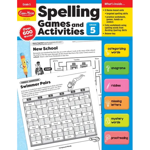 Spelling Games and Activities, Grade 5 Teacher Resource - Paperback