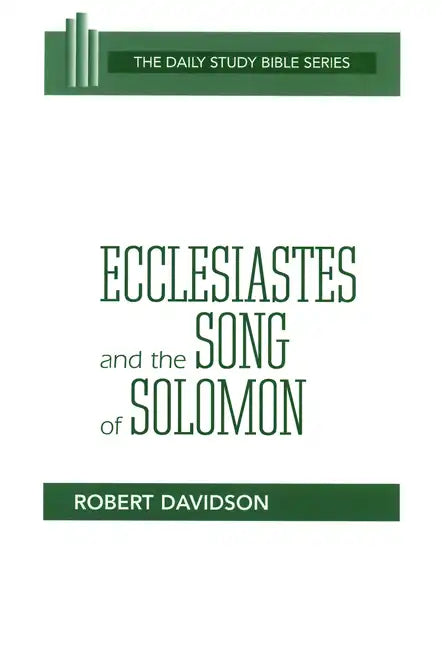 Ecclesiastes & Song of Solomon (DSB-OT) - Paperback