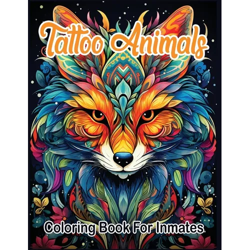 Tattoo Animals coloring book for inmates - Paperback