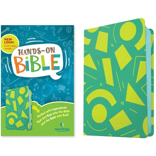 NLT Hands-On Bible, Third Edition (Leatherlike, Green Lines and Shapes) - Imitation Leather