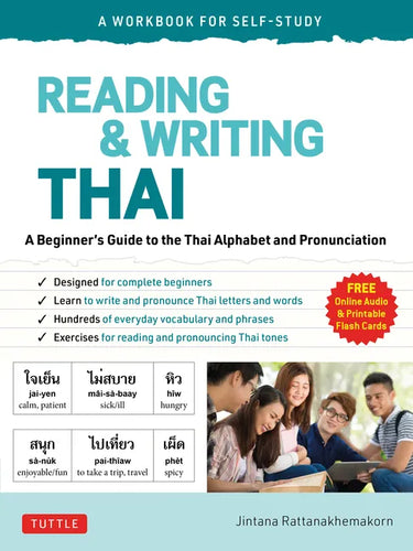 Reading & Writing Thai: A Workbook for Self-Study: A Beginner's Guide to the Thai Alphabet and Pronunciation (Free Online Audio and Printable Flash Ca - Paperback