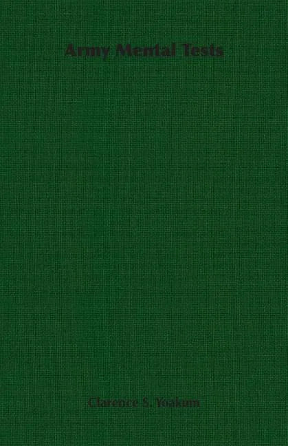 Army Mental Tests - Paperback