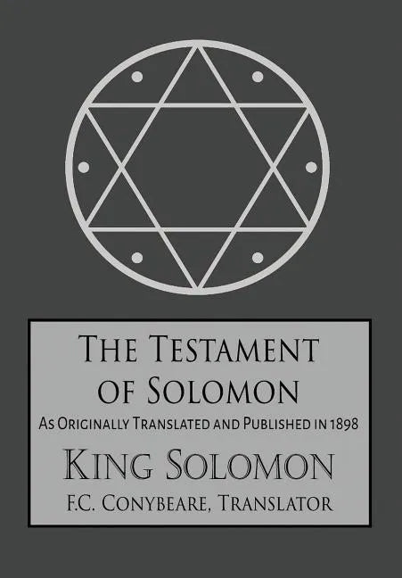 The Testament of Solomon - Hardcover