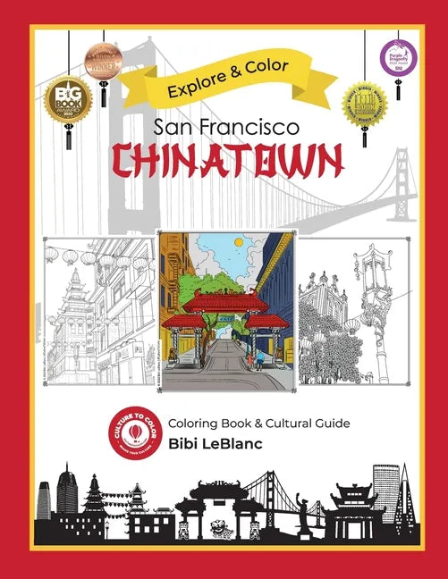 Explore & Color San Francisco Chinatown - Paperback