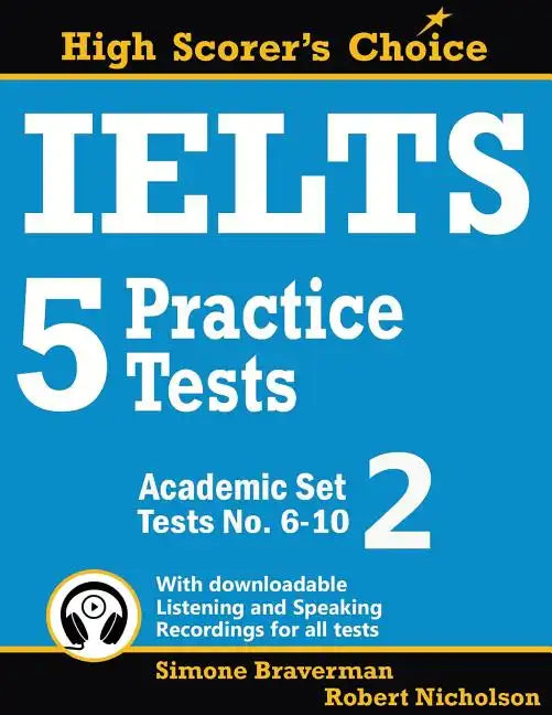 IELTS 5 Practice Tests, Academic Set 2: Tests No. 6-10 - Paperback