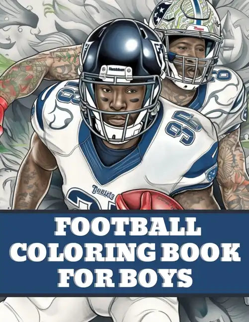 Football Coloring Book: American Football Sports Book For Boys - Paperback