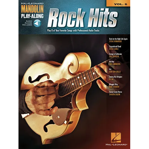Rock Hits: Mandolin Play-Along Volume 6 - Paperback