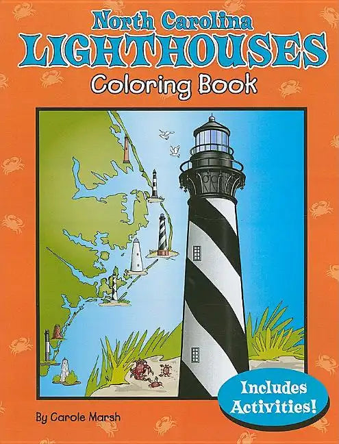 North Carolina Lighthouses Coloring Book - Paperback
