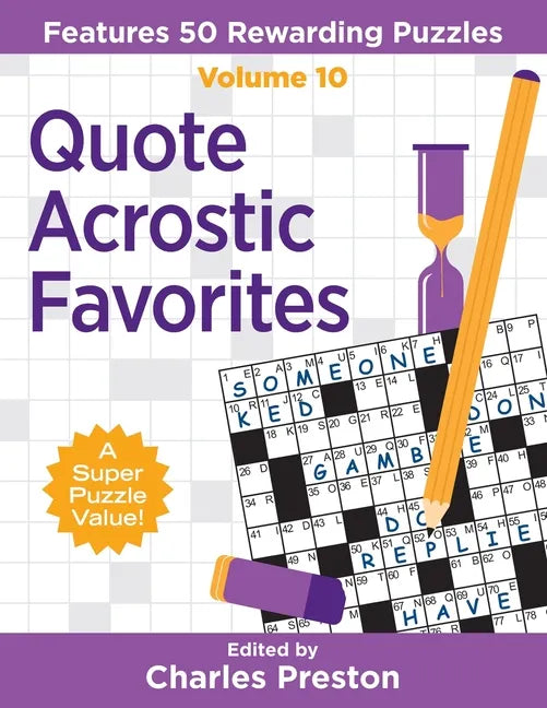 Quote Acrostic Favorites: Features 50 Rewarding Puzzles - Paperback