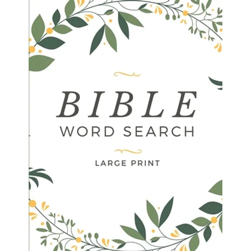 Bible Word Search Large Print: Words of Jesus One Puzzle per Page Word Find Book For Adults & Kids - Paperback