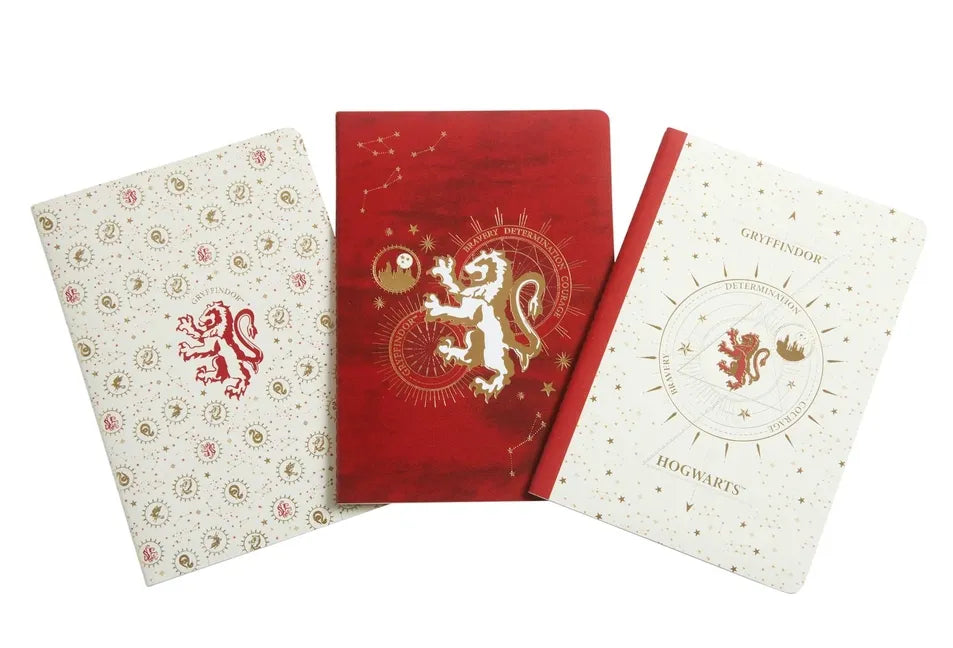 Harry Potter: Gryffindor Constellation Sewn Notebook Collection (Set of 3) - Paperback