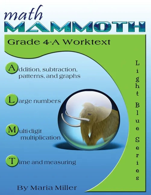 Math Mammoth Grade 4-A Worktext - Paperback