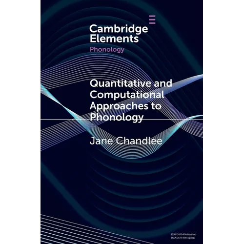 Quantitative and Computational Approaches to Phonology - Paperback