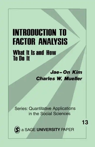 Introduction to Factor Analysis: What It Is and How to Do It - Paperback