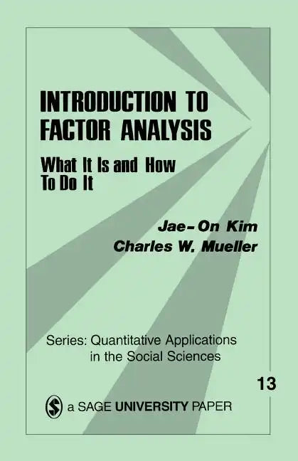 Introduction to Factor Analysis: What It Is and How to Do It - Paperback