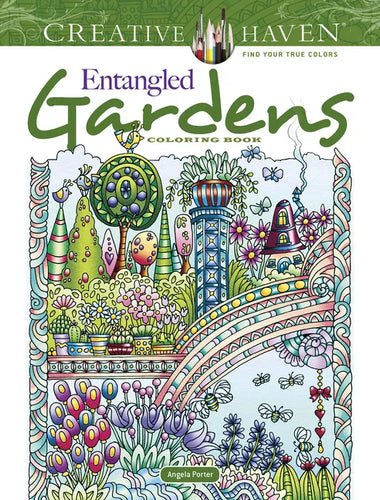 Creative Haven Entangled Gardens Coloring Book - Paperback