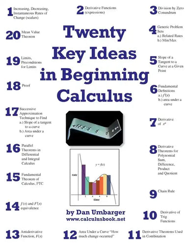 Twenty Key Ideas in Beginning Calculus - Paperback